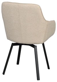 Set di sedie da pranzo beige in imbottito 2 pz Alison – Rowico