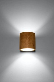 Applique da Parete in Legno Naturale ORBIS 1 G9 da interno