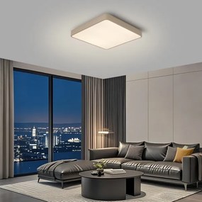 Brilagi-LED dimmerabile plafoniera POOL LED/48W/230V 3000-6000K 50x50 cm beige + telecomando