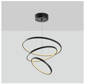 Nero Apparecchio a sospensione LED ø 50 cm Simit - Opviq lights