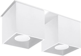 Applique Rettangolare da soffitto 2xGU10 QUAD 2 in alluminio