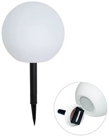 Lampada da esterno bianca 25 cm incl. LED IP44 solare RGBW - Ludger