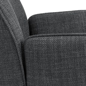 Set di sedie da pranzo grigio scuro in imbottito con braccioli 2 pz Glenda – Actona