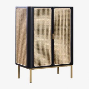 Credenza in legno Enrick Nero - Sklum