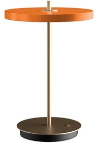 Lampada da tavolo dimmerabile a LED arancione con paralume in metallo (altezza 31 cm) Asteria Move - UMAGE