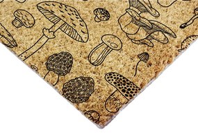 Zerbino in fibre di cocco 40x60 cm Mushrooms – Artsy Doormats