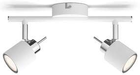 Philips - Faretto MERANTI 2xGU10/35W/230V bianco