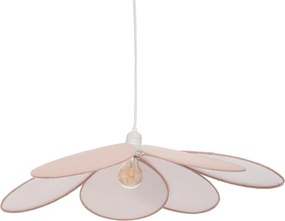Atmosphera - Lampadario a sospensione per bambini PETAL 1xE27/40W/230V Ø 64 cm rosa