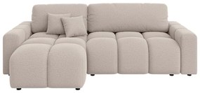 Divano angolare beige allungabile (con composizione variabile) Luki – Ropez