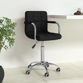 Sedia Girevole Da Ufficio Nera İn Tessuto /