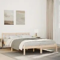 Letto Extra Lungo senza Materasso 160x210 cm in Legno di Pino 852436