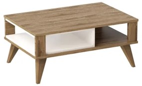 Tavolino IONIS 40x90 cm marrone/bianco