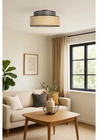 Plafoniera BOHO 1xE27/60W/230V diametro 40 cm marrone/beige