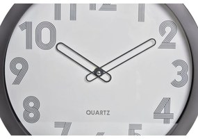 Orologio da Parete DKD Home Decor Cristallo Grigio Beige Turchese PVC (30 x 4,3 x 30 cm)