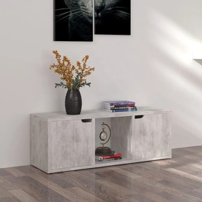 Mobile Porta Tv Cemento 88,5x27,5x30,5 Cm İn Legno Multistrato /