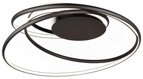 Plafoniera a LED nera con paralume in metallo Nala - Trio Select