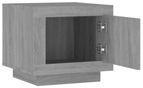 Tavolino da salotto grigio sonoma 51x50x45cm legno multistrato