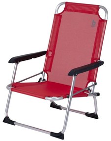 Sedia da campeggio pieghevole rossa