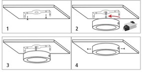 Plafoniera LED LED/18W/230V 4200K diametro 21 cm bianco