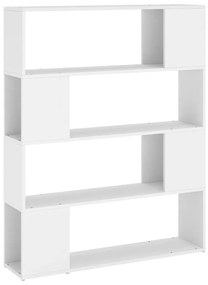 Libreria/Divisorio Bianco 100x24x124 cm