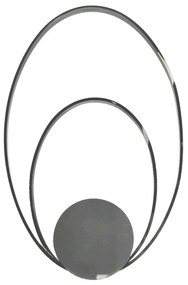Plafoniera LED Bea cromo IP20 bianco naturale, 2500 lumen NOVECENTO