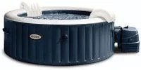 PISCINA IDROMASSAGGIO GONFIABILE ROTONDA INTEX BUBBLE MASSAGE COLORE BLU 4 PERSONE 196X196X71CM