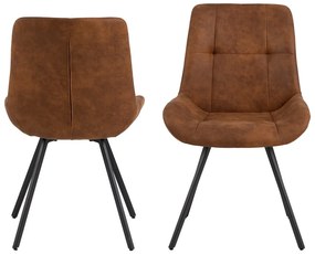 Sedie da pranzo marroni in un set di 2 Waylor - Actona