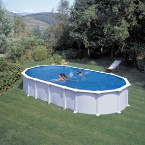 Piscina fuori terra rigida GRE Haiti bianco L int 7.3 x 3.75 m