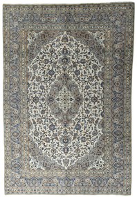 Kashan Tappeto 360x240 Beige (Iran) Annodato A Mano