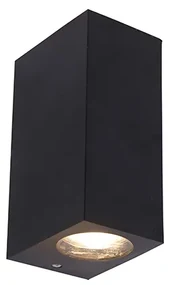 Lampada da parete intelligente in plastica nera incl. 2 GU10 Wifi - Baleno