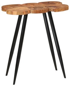 Tavolo Da Bar İn Legno 90x54x105 Cm Legno Massello Di Acacia /