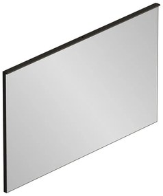 Specchio con illuminazione integrata bagno rettangolare Lumea L 120 x H 75 x P 4 cm nero