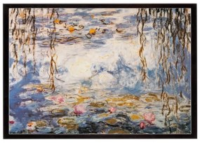 Stampa incorniciata Ninfee Monet multicolore 70.7 x 100.7 cm