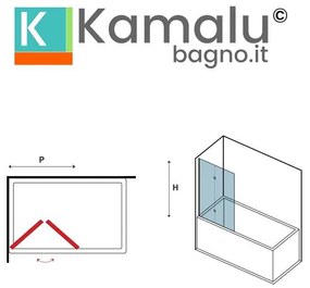 Kamalu - sopravasca pieghevole 80 cm | kvs7000