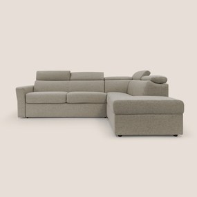 Avalon divano letto angolare con materasso H18 cm in tessuto impermeabile T03