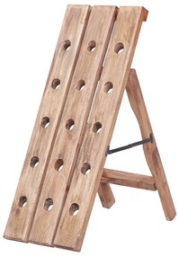Portavini Da 15 Bottiglie 26x50x70cm Legno Massello Di Mogano /