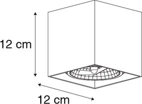 Faretto da incasso di design con forma quadrata - Box