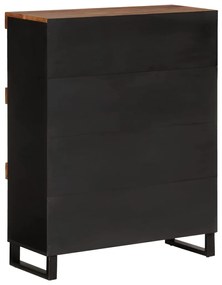 Credenza 85x33x107 cm in legno massello di acacia