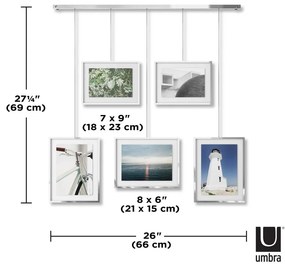 Cornici da parete in metallo color argento in set di 5 pezzi 66x69 cm Exhibit - Umbra