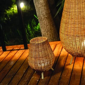SAONA 30 BATTERY TABLE LAMP a batteria marrone, luce calda 900 LUMEN