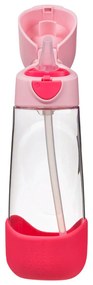 Bottiglia con cannuccia 600 ml – flamingo fizz