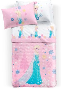 Copriletto Trapuntato Singolo Frozen magia Cartoons, in