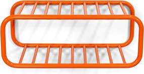 Scarpiera arancione in metallo da parete 72x28x35 cm Retro – Spinder Design