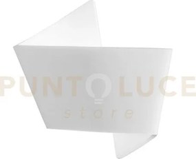 Applique a parete origami bianca 1 luce attacco e27 30,5x12x31cm in...