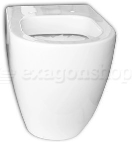 Vaso wc filo parete a Pavimento in ceramica Bianco lucido 43177 Gessi Emporio