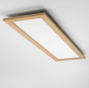 Brilagi - Lampada LED dimmerabile SLIMFRAME WOOD LED/58W/230V 124x34 cm + telecomando