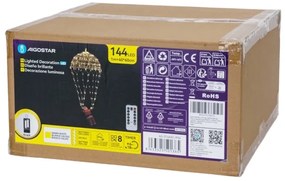 Aigostar - Decorazione natalizia LED da esterno LED/3xAA IP44 Babbo Natale