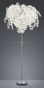 Leavy piantana foglie lavabili d. 70 x h. 180cm  3 luci attacco e14