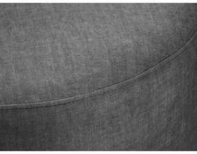 Pouf in velluto grigio , ø 68 cm Debbie - Mazzini Sofas