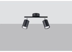 Sollux SL.1127 - Faretto LEMMI 2xGU10/40W/230V nero